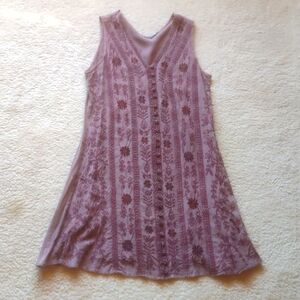 Cute purple sundress with tie back